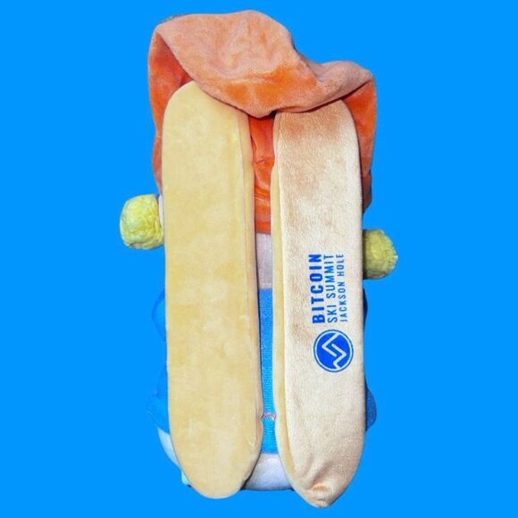 RARE Bitcoin The Little Holder Winter Ski Summit Plush Toy - Picture 6 of 6